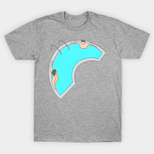 Two Bros Chillin in a Hot Tub T-Shirt